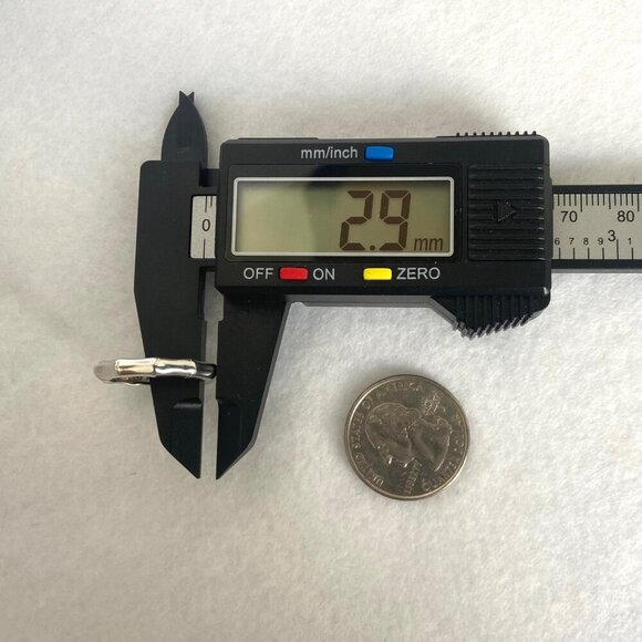 Sterling Silver 925 DBJ Bamboo Style Single Diamond Band Ring Sz 6.75 - Picture 16 of 16